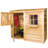 Bayside 6 ft. W x 3 ft. D Western Red Cedar Wood Lean-To Storage Shed