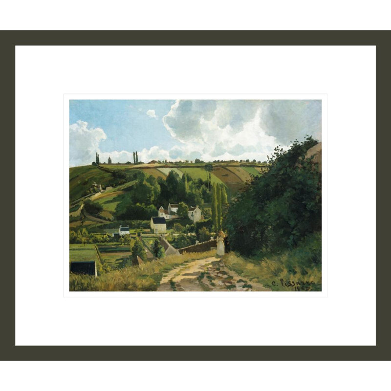 «Jalais Hill Pontoise» par Camille Pissarro, impression giclée sur cadre, H 13,75 po x l 16,28 po