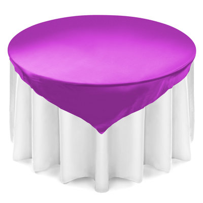  72" Square Satin Table Overlay