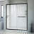 Infinity-Z 60" W x 36" D x 76.75" H Semi-Frameless Rectangle Shower Enclosure with Towel Bar-20961231-20961232-20961235