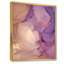 Nuage d'encre de marbre mauve et jaune - peinture sur toile-67232252-67232243