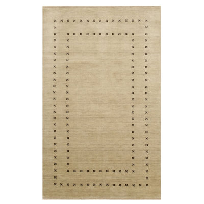Tapis beige en laine fait à la main Jasmine