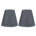 Pleated Gray Faux Silk