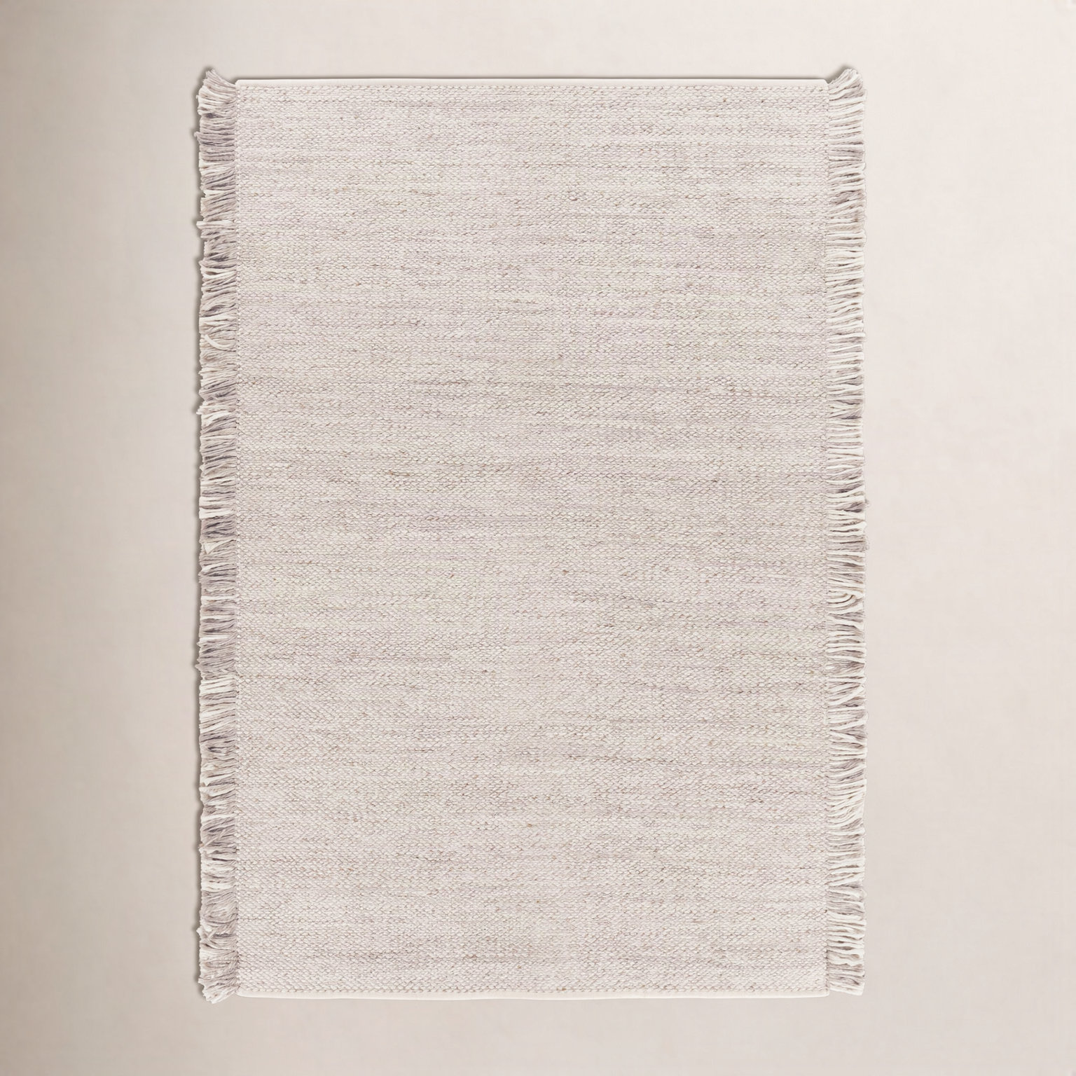 Hinton Taupe Cream Hand-Woven Outdoor Rug, Rectangle 10' x 14'