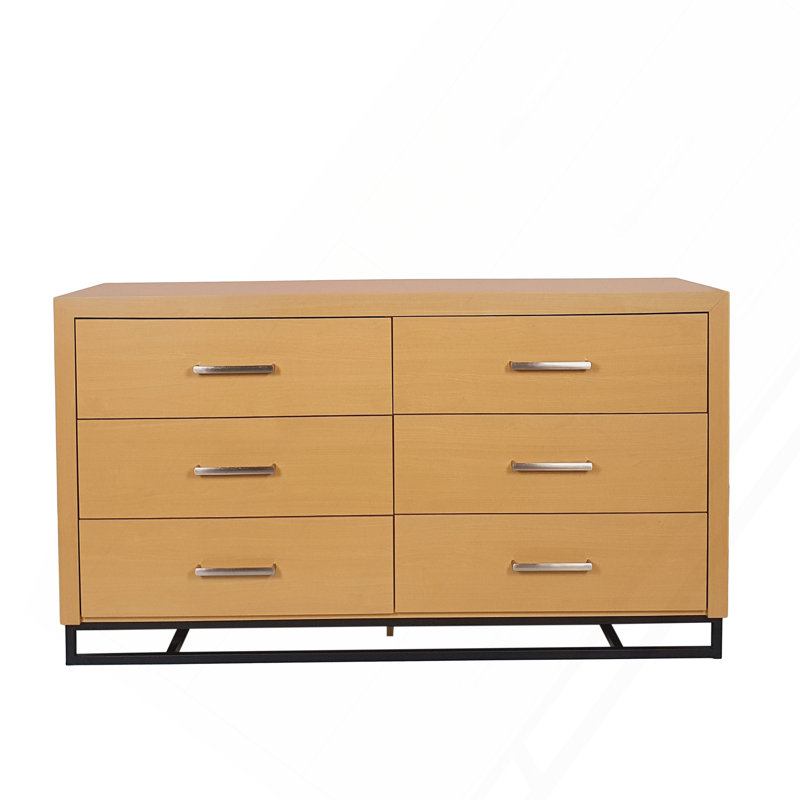 6 Commode 6 tiroirs, Brun