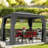 Double-Tier Soft Top Patio Gazebo Shelter-125123119