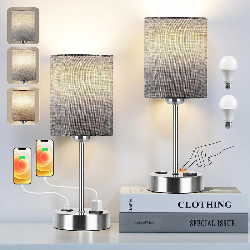 Lampe de table Tenacia, Gris