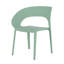 Chaise d'appoint en polypropylène Haze Green-190202958