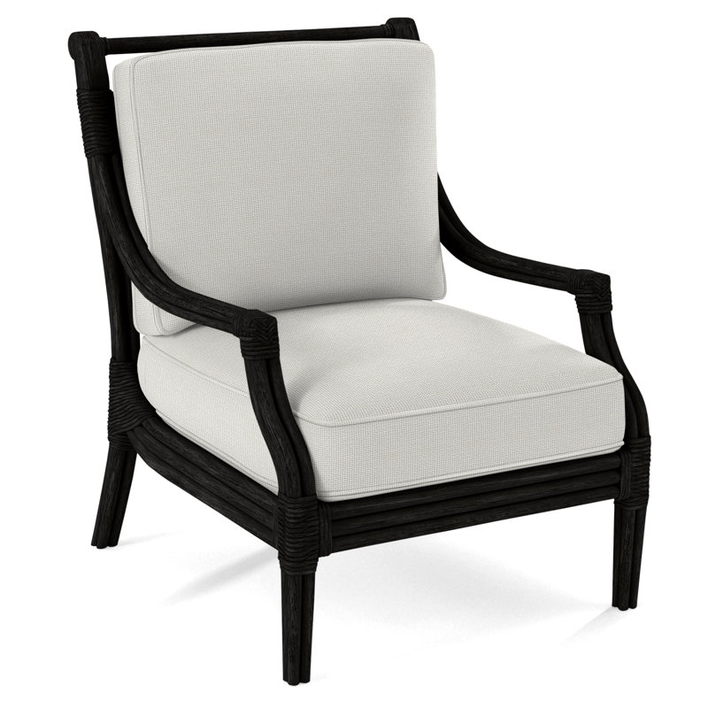 Fauteuil l 32 po Inveron, Noir, noir, noir, noir, Jacquard géométrique vert 0414-43