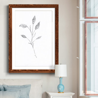 Croquis floral - reproduction de cadre photo sur papier