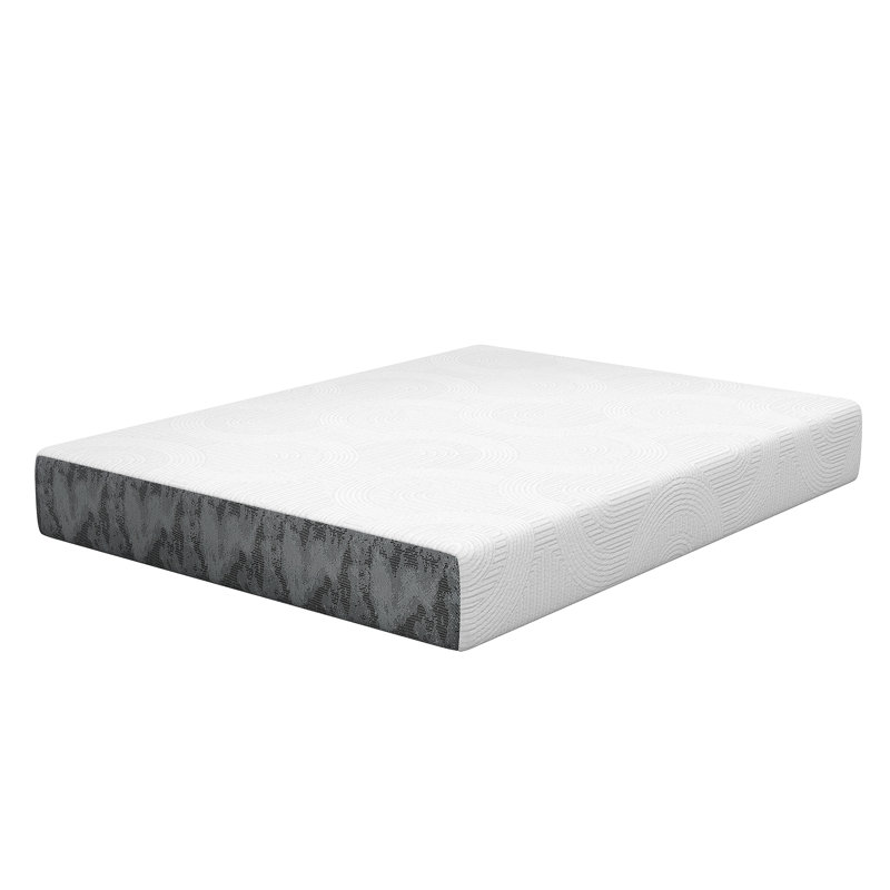 Matelas en mousse viscoélastique gélifiée de refroidissement moyen de 8 po dans une boîte, confort soulageant la pression, certifié CertiPUR-US