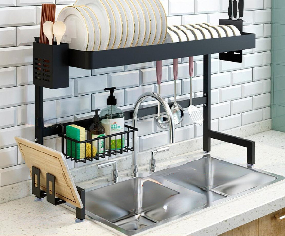 Stainless Steel Over The Sink Dish Rack POPLARBOX