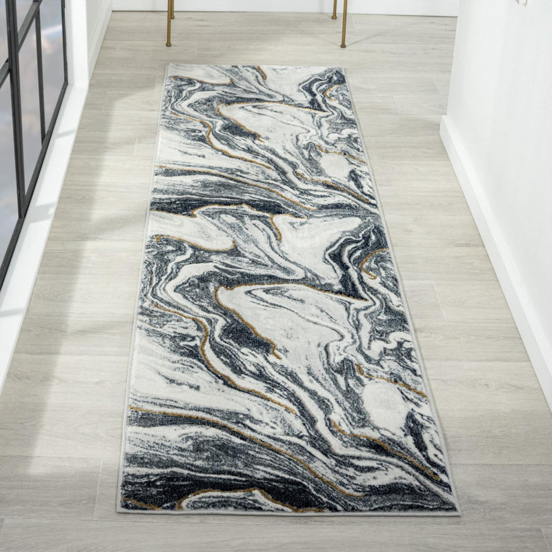 Hannafius Abstract Indoor Rug, Runner 2' x 7'