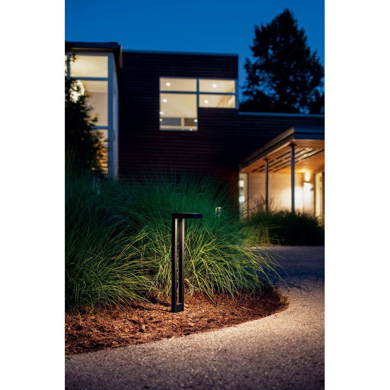 Modern Black Aluminum 22" Outdoor Pathway Light