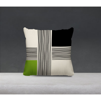 Cassie Abstract Outdoor Reversible Throw Pillow