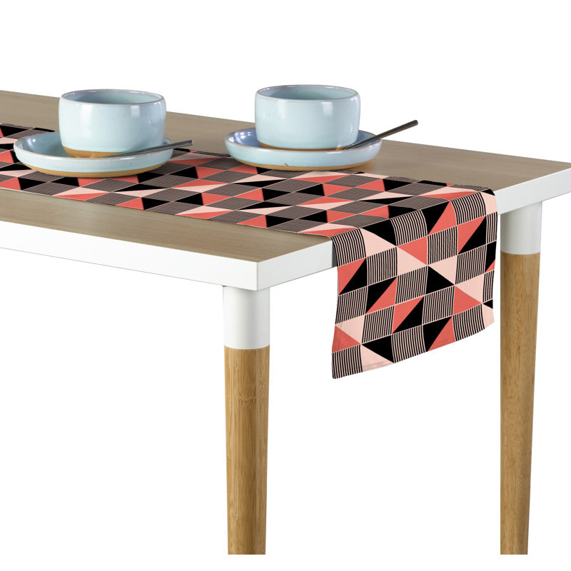 Loper Geometric Craze Table Runner, 72" L x 12" W