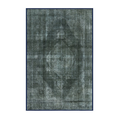 Tapis vert de style oriental
