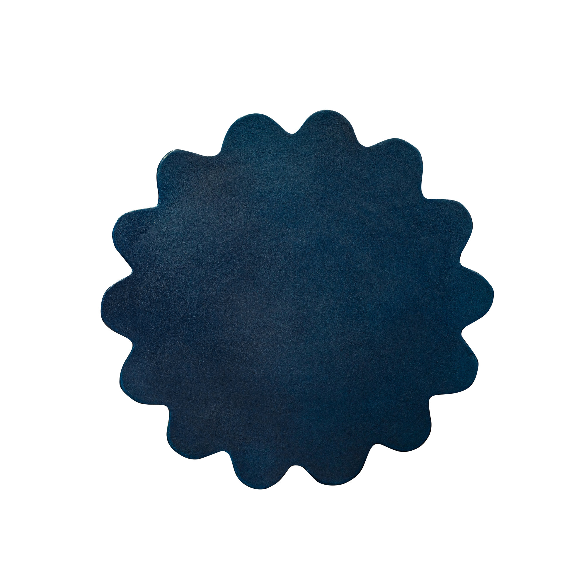 Melati Concrete End Table, Blue