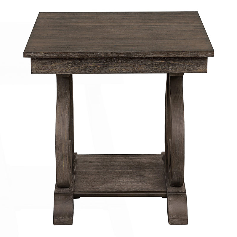 Classic Traditional End Table With Bottom Shelf, Center Table