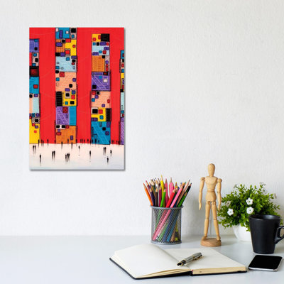 Night Manhattan by Ekaterina Ermilkina - Painting on Canvas