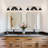 Escarment 4 - Light Black and Gold Vanity Light