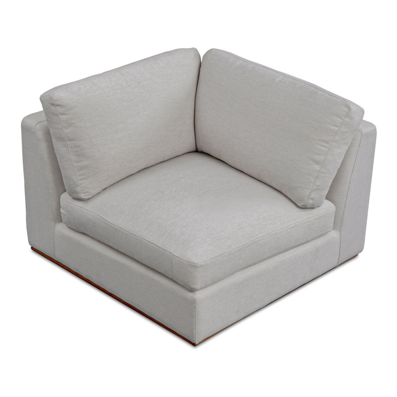 Rue Corner Chair, Flecked Gray