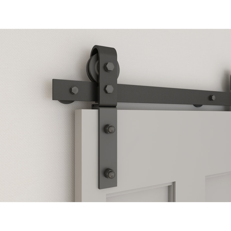 Matte Black 42" Steel Bi-Fold Door Hardware Kit