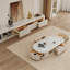 Table basse extensible en ardoise crème