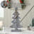 Starry Pine Distressed Grey Wooden Tree-1162689765