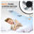 21.7" Black Ultra-Thin Ceiling Fan with Light, Flush Mount, 6-Speed Reversible DC Motor