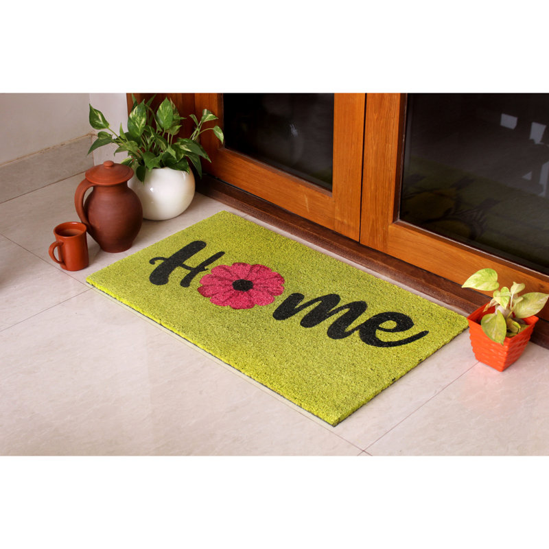 Annapurna Non-Slip Floral Doormat