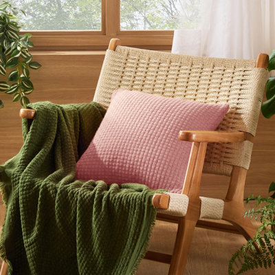 Housses de coussin en jacquard à carreaux