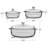 Libbey Baker's Basics 6-Piece Glass Casserole Baking Dish Set with Glass Covers