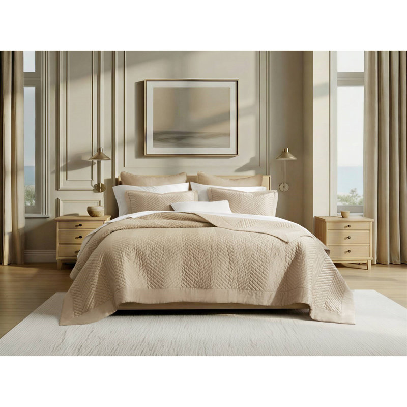 Breathable Cotton King Bedding Sets, Modern Linen Style For Home