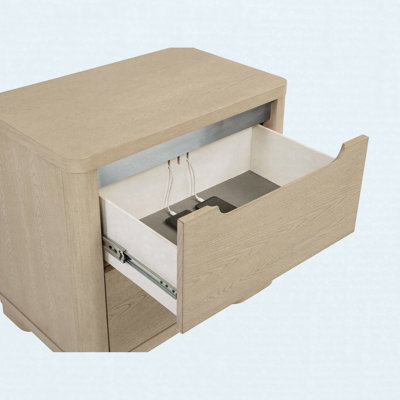2-drawer Nightstand Bedside Table