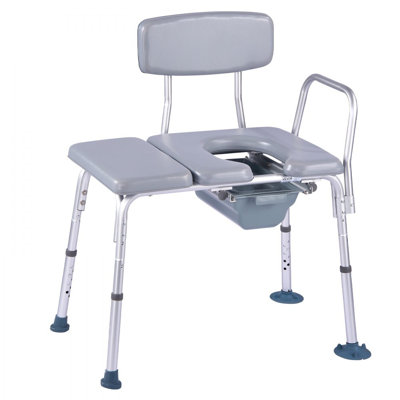 Siège de toilette surélevé 4-en-1 à hauteur réglable 500 lb