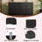 Farmhouse Tv Stand With 2 Drawers And 4 Doors For 70" Tv, Versatile Woodgrain Sideboard With Adjustable Shelves-754981174