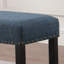 Banc de salle à manger en tissu avec garniture cloutée, bleu-1880408648