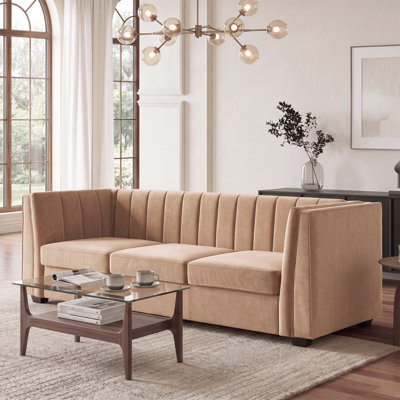 Andenne Andenne 89'' Velvet Living Room Sofa