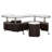 Larson Exceptional Quality - Larson Crossville 3-Piece Coffee Table And Stools Set Cappuccino