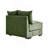 28 Armless Sofa W/Pillows Corduroy- Green