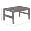 Repose-pieds Seashore en bois gris ardoise avec toile grise-2101083510-2101083508