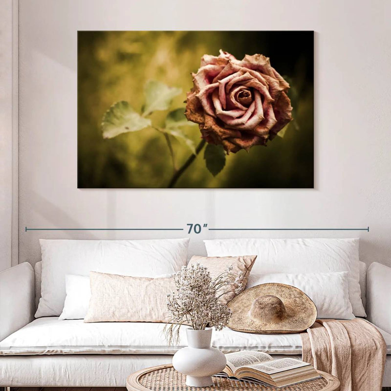 Harnek rose délavé, H 32 po x l 48 po