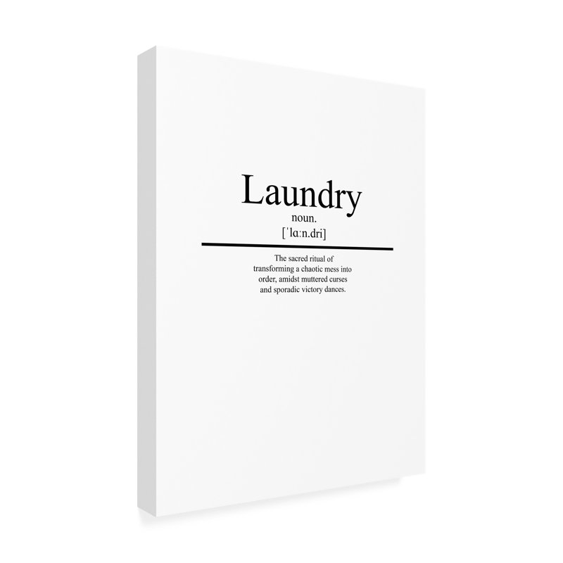 Œuvre d'art sur toile, «Laundry», H 32 po x l 24 po