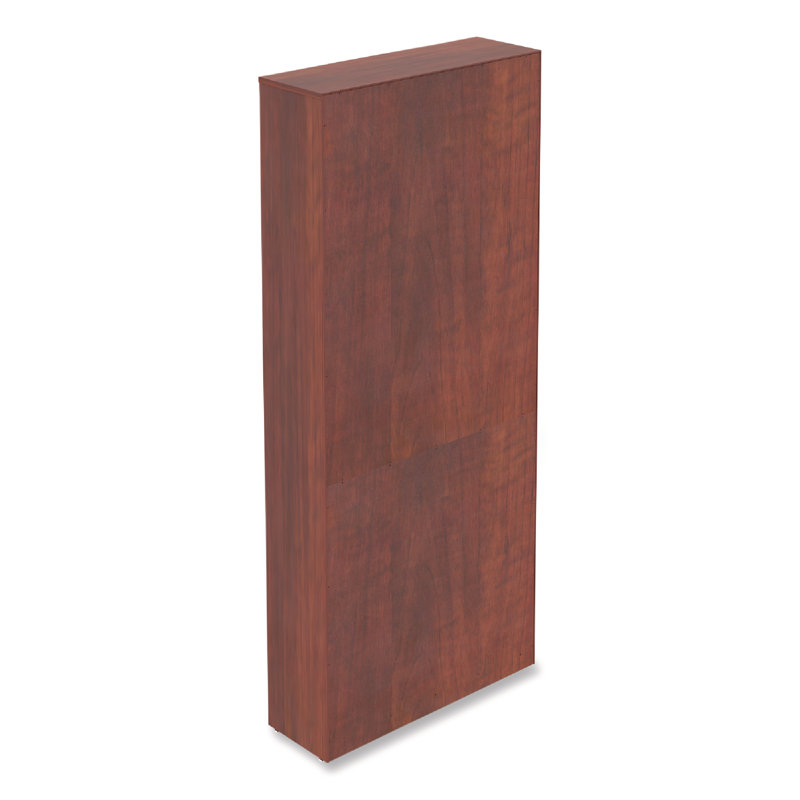 Valencia Cherry Red Square Corner Bookcase with Generous Shelves