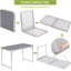 Matamoras Rectangular Wood Folding Outdoor Camping Table , 120cm W 60cm D-340105651