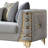 Contessa Modern Fabric Sofa in Gray