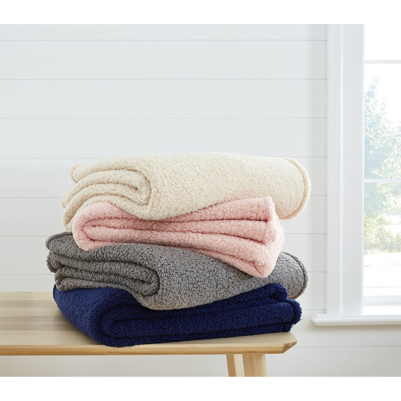 Couverture en sherpa My World Cloud, Couverture simple TG, Lavande