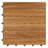 12" x 12" Wood Interlocking Deck Tile in Brown - Pack of 24 Pieces-126256603