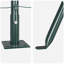 Vidaxl Fence Posts With Base Plates 13 Pcs Diameter32mm Galvanised Steel-114619068-114619063